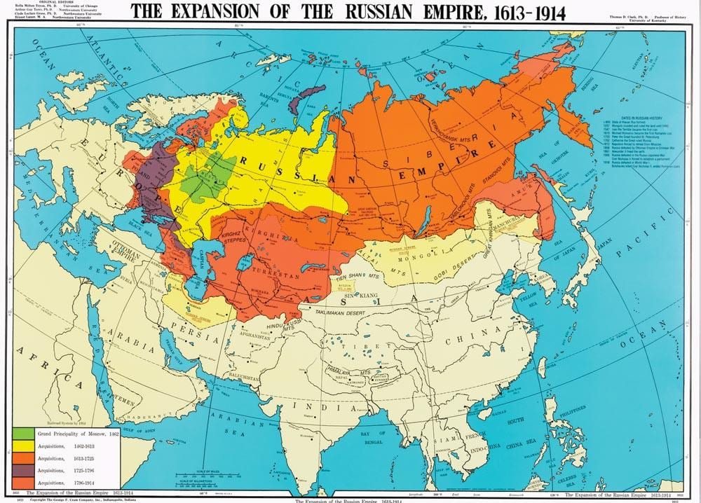 俄罗斯地图1914