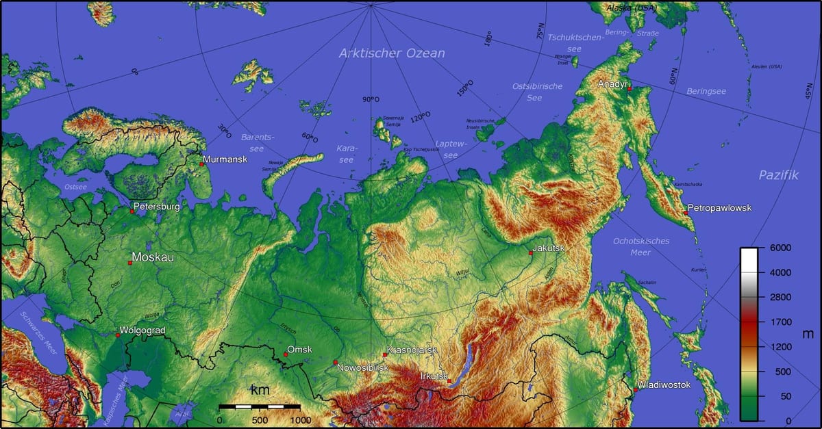 地形图俄罗斯