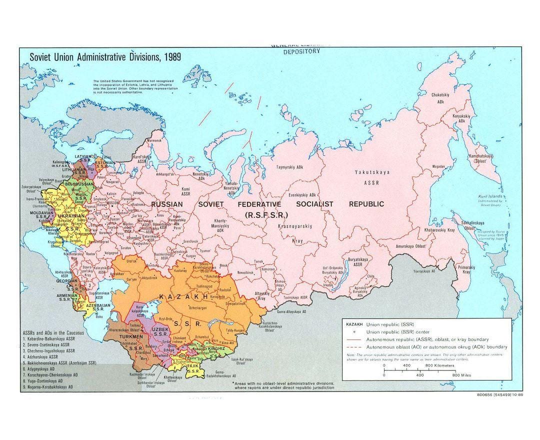 苏联的地图