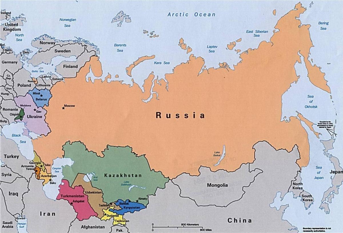 俄罗斯大洲地图