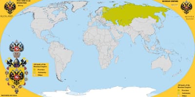 俄罗斯在地图上