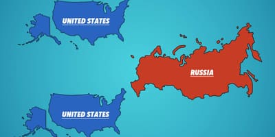 俄罗斯的美国地图