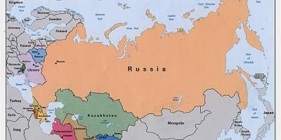 地图的俄罗斯