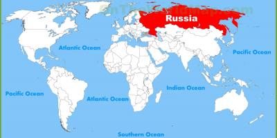 世界地图的俄罗斯