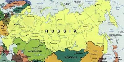 地图俄罗斯和邻国