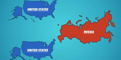 俄罗斯的美国地图
