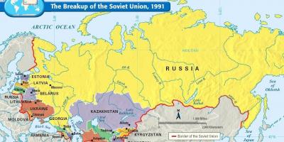 苏联地图上的